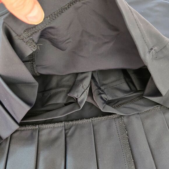 Tzu Tzu Skort Skirt Womens Small Black Pockets Lined Golf Tennis Pickleball EUC! - Picture 7 of 12